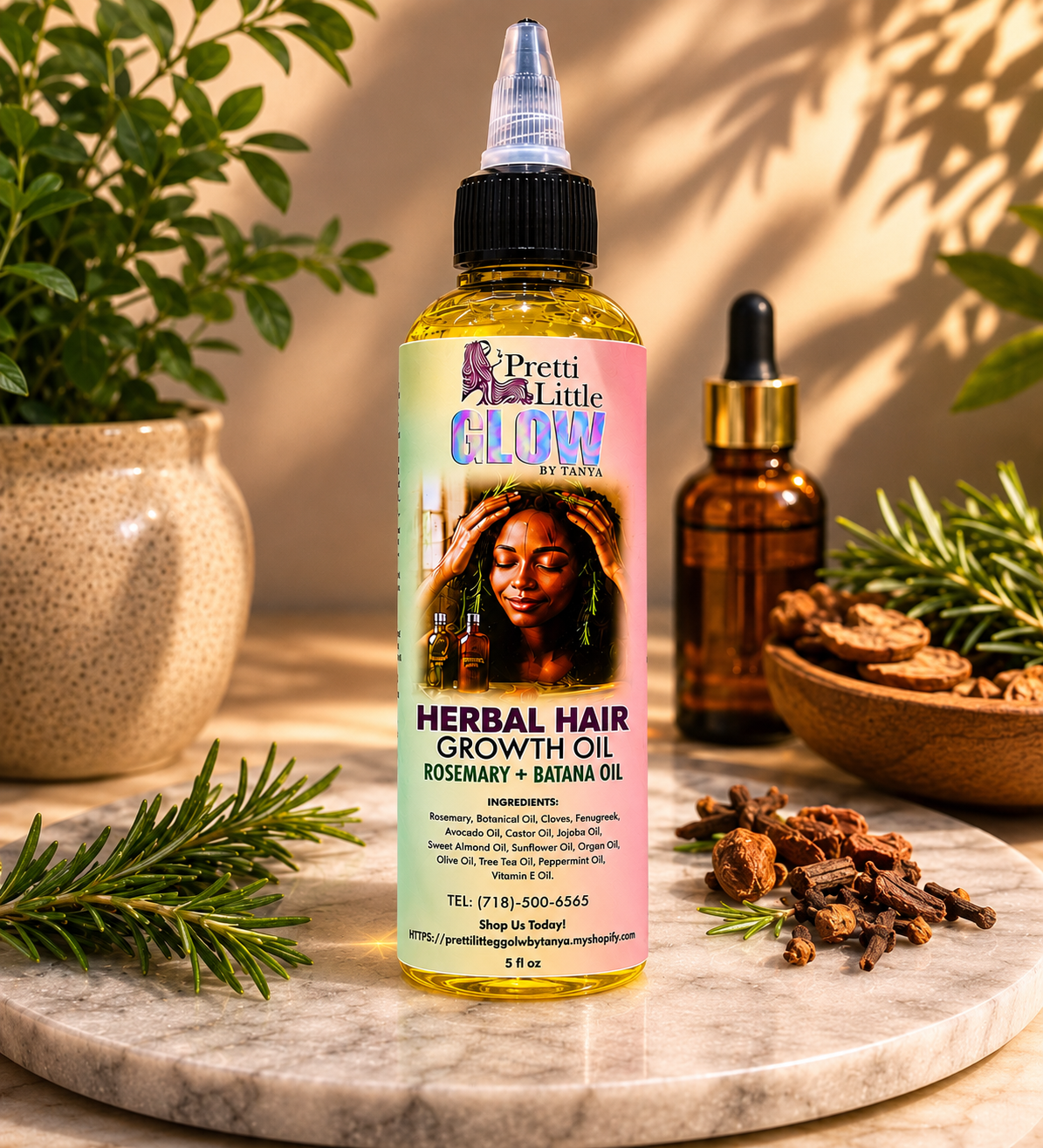 Herbal hair growth oil