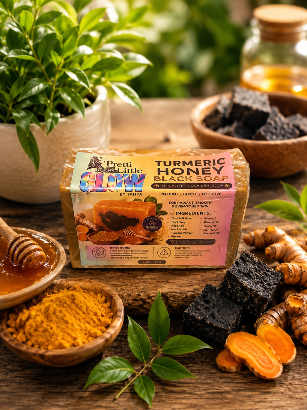 Turmeric Honey Black Soap
